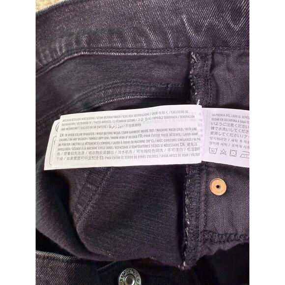 Abercrombie & Fitch Jeans Women Size 33 / 16R Black Super Skinny High Rise D603 - Picture 10 of 15